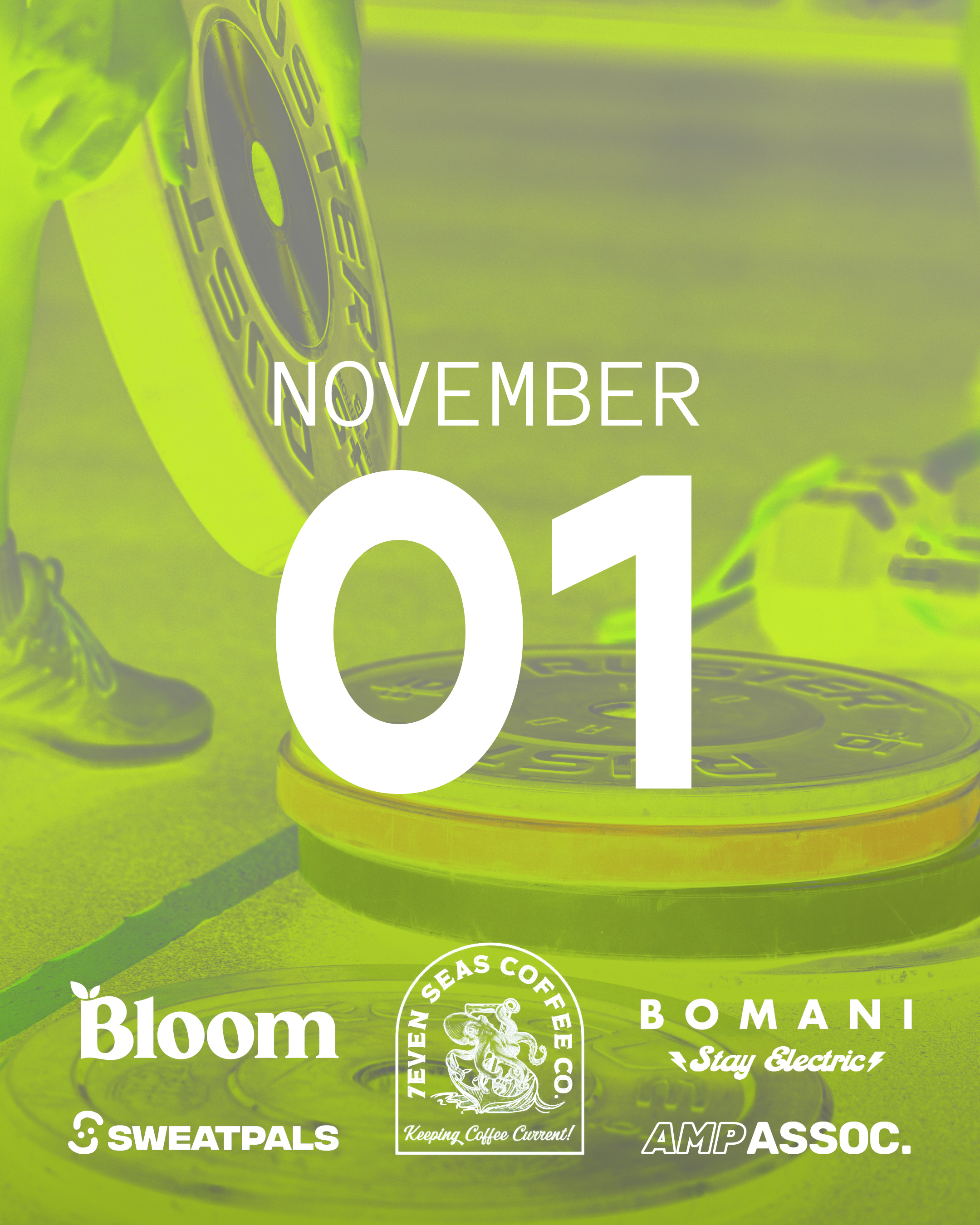 Rooftop workout with downtown LA skyline