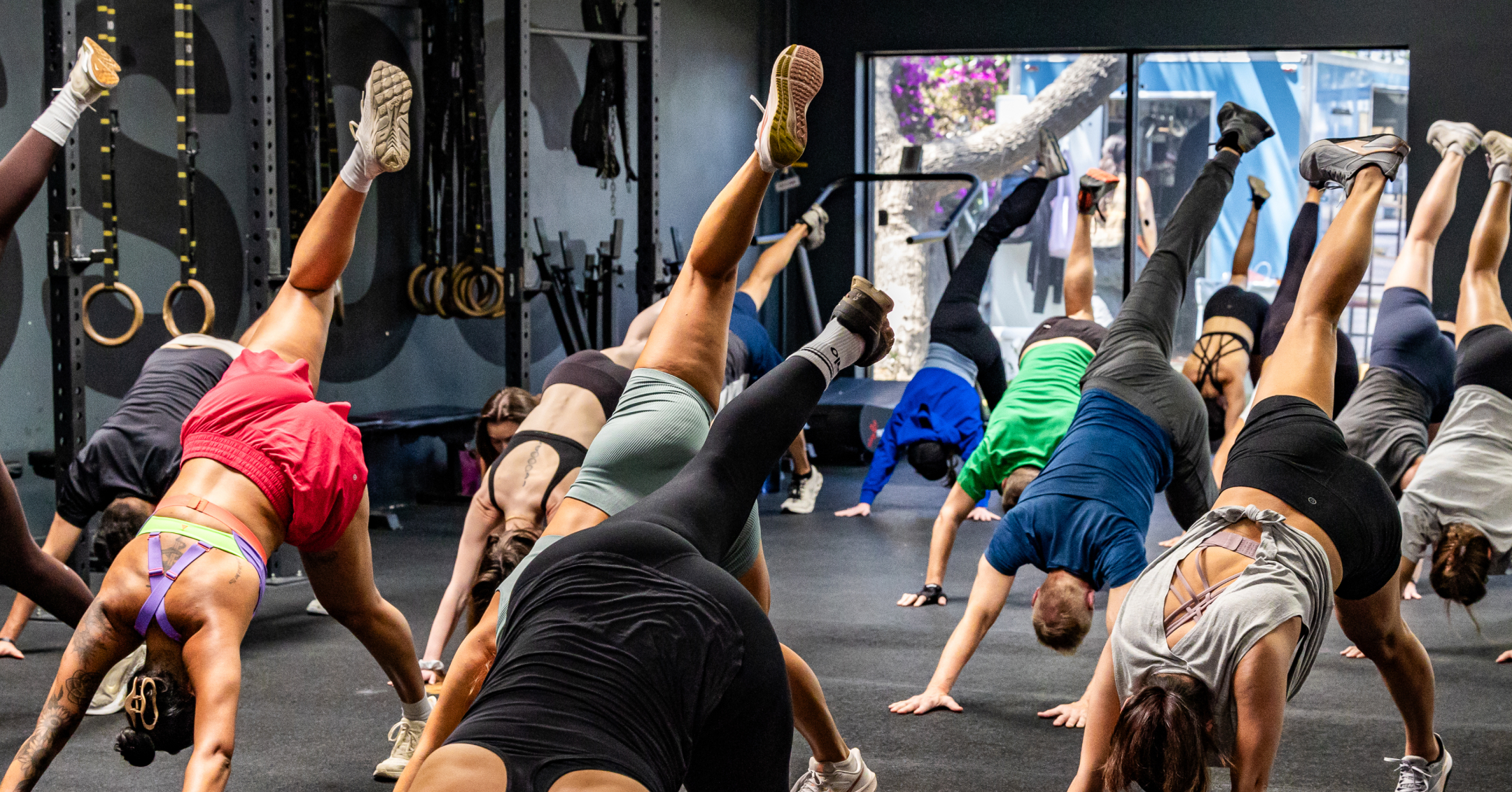 Group celebrating after THE JUMP workout